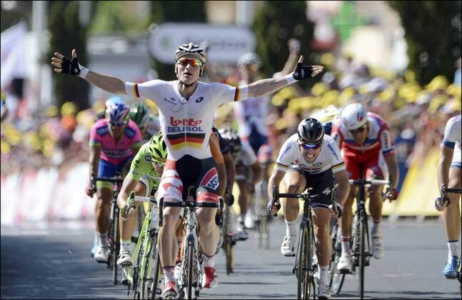 Cycling, Tour de France, stage 6, Andre Greipel wins in Montpellier