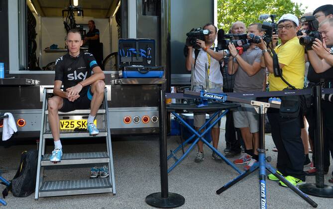 Cycling, Tour de France, Christopher Froome in interview