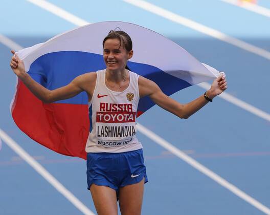 Athletics, Yelena Lashmanova is retroactively stripped of several titles, archive photos