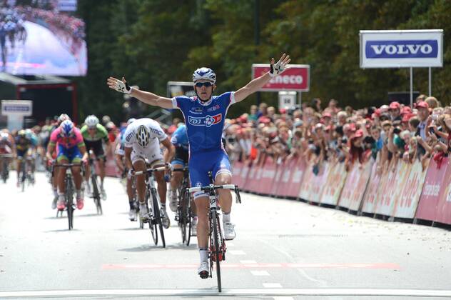 Cycling, ENECO Tour, stage 2, stage winner Arnaud Demare