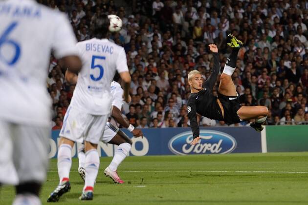 Fussball, Champions League Quali, Olympique Lyon - Real Sociedad San Sebastian