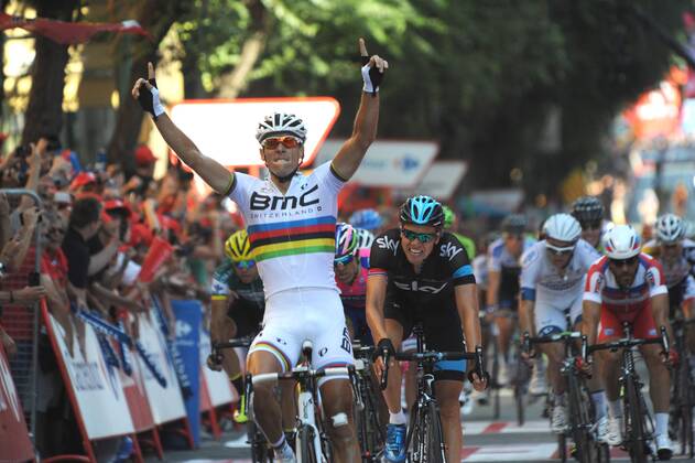 Cycling, Vuelta, Philippe Gilbert wins the 12th stage