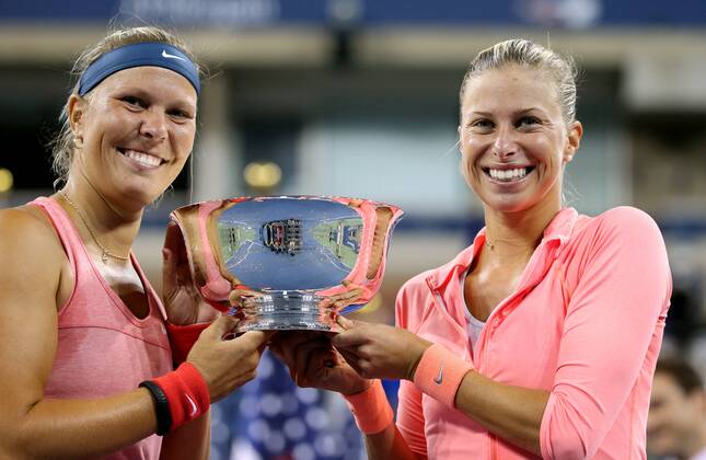 Tennis, US Open, Damen Doppel, Andrea Hlavackova und Lucie Hradecka gewinnen den Titel