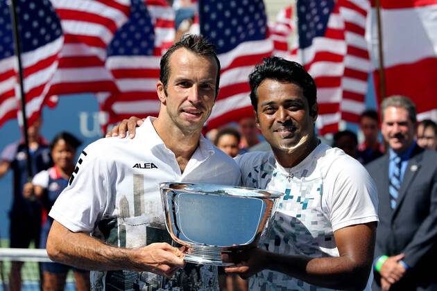 Tennis, US Open, Herren Doppel, Leander Paes und Radek Stepanek gewinnen den Titel