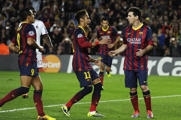 Fussball, Champions League, FC Barcelona - AC Mailand