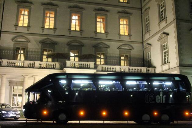 Fussball, Champions League, Ankunft Manchester United im Schlosshotel Bensberg