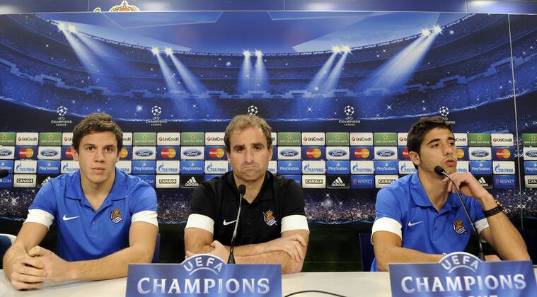 Fussball, Champions League, PK Real Sociedad San Sebastian
