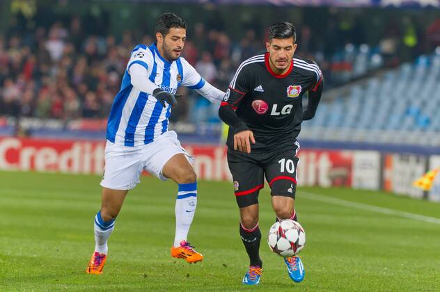 Fussball, Champions League, Real Sociedad San Sebastian - Bayer Leverkusen