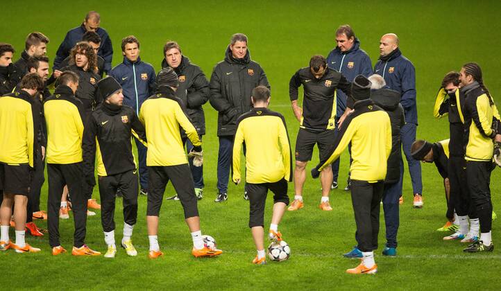 Fussball, Champions League, Training FC Barcelona