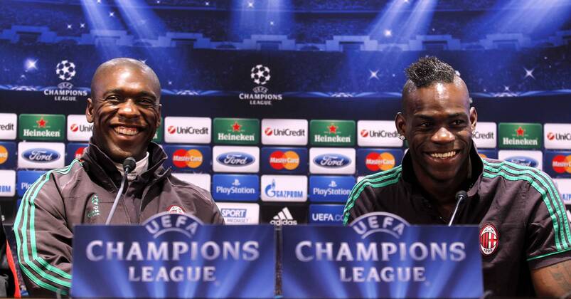 Fussball, Champions League, PK AC Mailand mit Mario Balotelli
