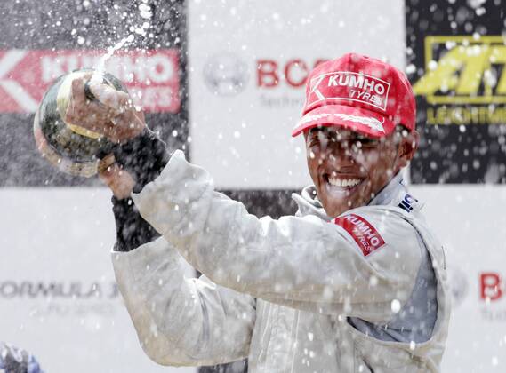Motorsport, Formula 3 Euro Series, Lewis Hamilton wins at the Norisring