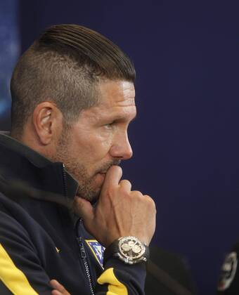 Fussball, Champions League, Pressekonferenz Atletico Madrid