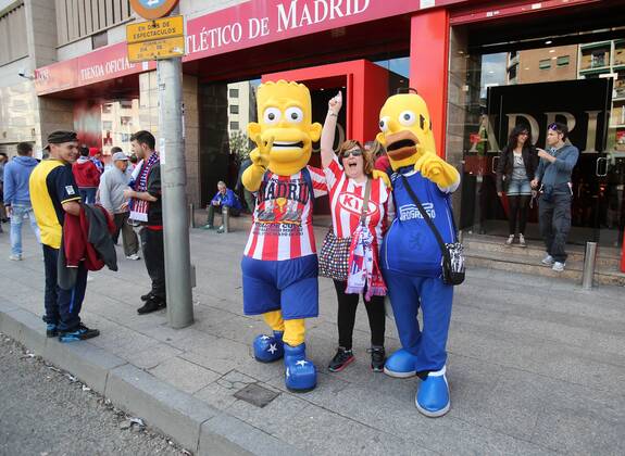Fussball, Champions League, Impressionen vor dem Spiel Atletico Madrid - FC Chelsea