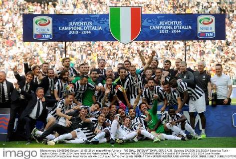 Football, History, Serie A, record champions Juventus Turin