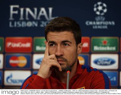 Fussball, Champions League Finale, Pressekonferenz Atletico Madrid