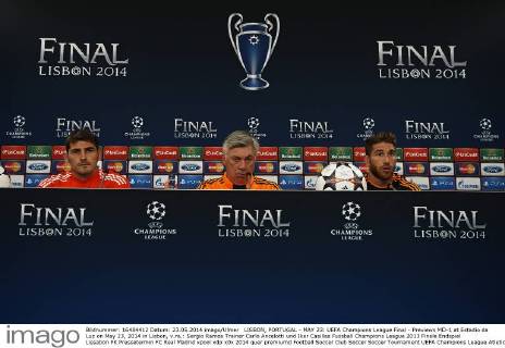 Fussball, Champions League Finale, Pressekonferenz Real Madrid