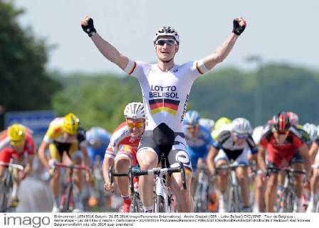 Cycling, Tour of Belgium, Andre Greipel wins the 4th stage