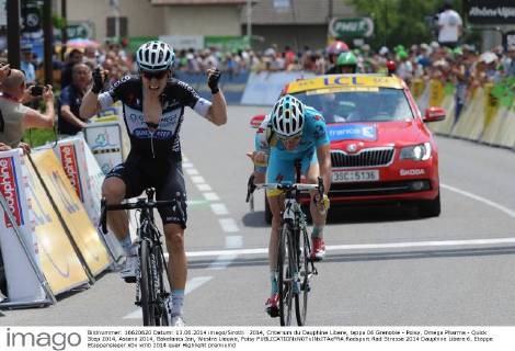 Cycling, Criterium du Dauphine, Jan Bakelants wins 6th stage