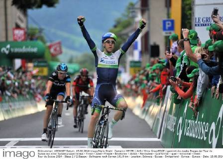 Cycling, Tour de Suisse, Cameron Meyer wins the 2nd stage