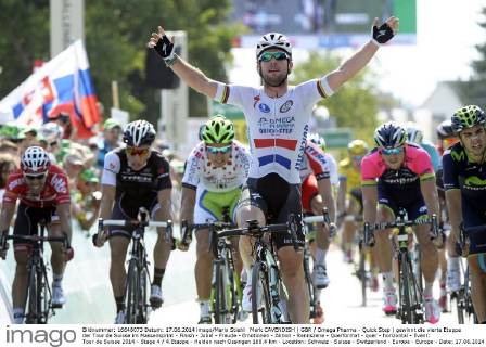 Cycling, Tour de Suisse, Mark Cavendish wins 4th stage