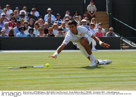 Tennis, Wimbledon, Viertelfinale, Novak Djokovic besiegt Marin Cilic