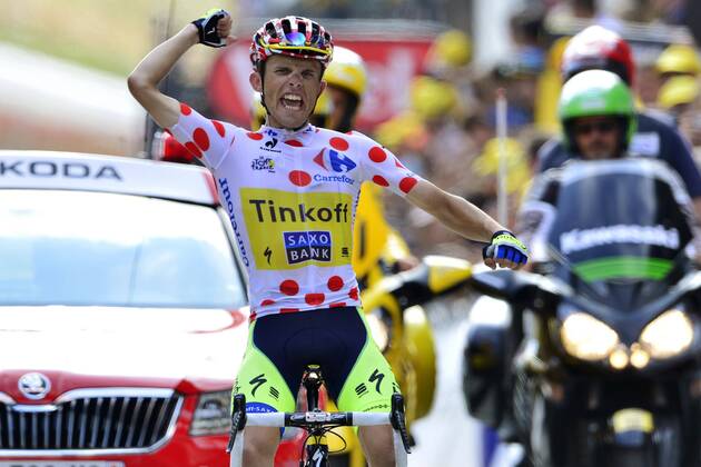 Cycling, Tour de France, Rafal Majka winner of stage 17, Nibali still in yellow