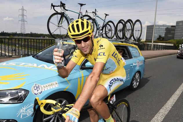 Cycling, final stage of the 101st Tour de France with overall winner Vincenzo Nibali