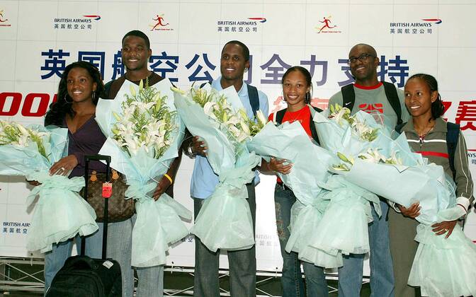 Athletics, Shanghai, Reception for the athletes of the Golden Grand Prix