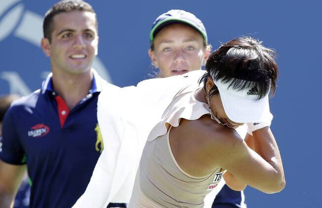 Tennis, US Open, Kurios, Kimiko Date Krumm und die Bienenattacke