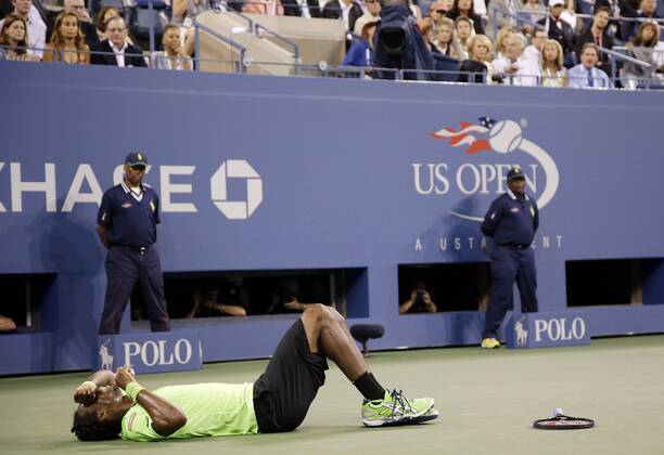 Tennis, US Open, Federer nach Sieg gegen Monfils im Halbfinale