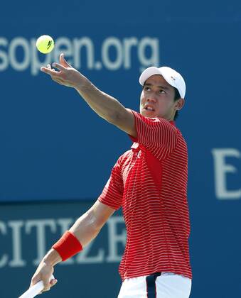 Tennis, US Open, Halbfinale, Kei Nishikori besiegt Novak Djokovic