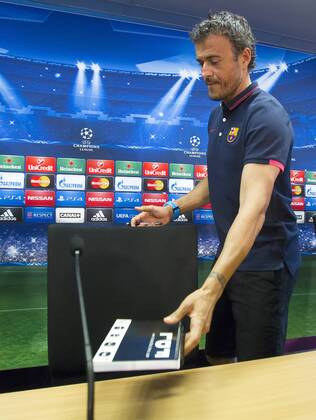 Fussball, Champions League, Pk FC Barcelona mit Luis Enrique