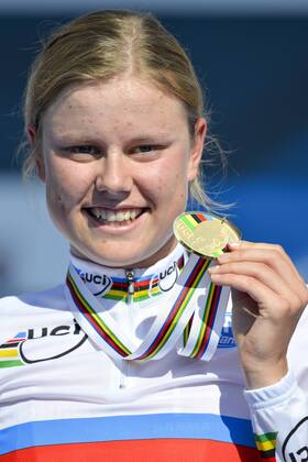 Cycling, World Championships in Ponferrada, Amelie Didereksen wins junior championship