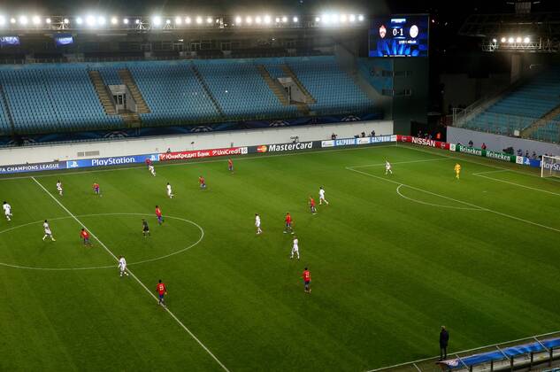 Fussball, Champions League, ZSKA Moskau - Bayern München, Leere Raenge im Stadion