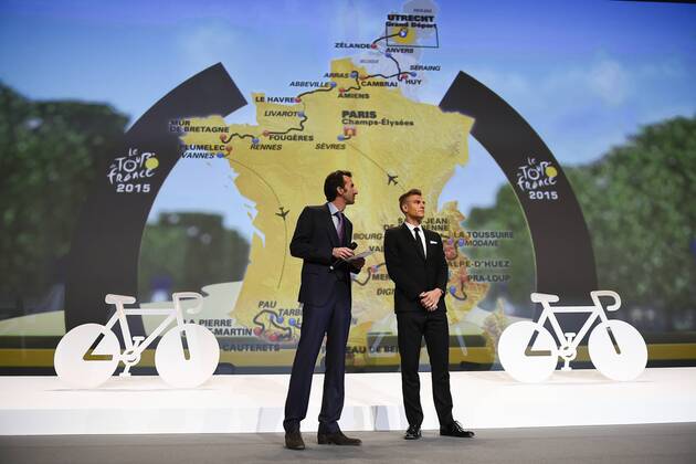 Cycling, Marcel Kittel at the presentation of the Tour de France 2015