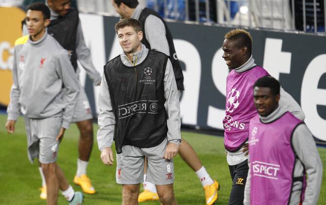 Fussball, Champions League, Training Liverpool 2
