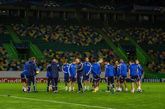 Fussball, Champions League, Training FC Schalke 04