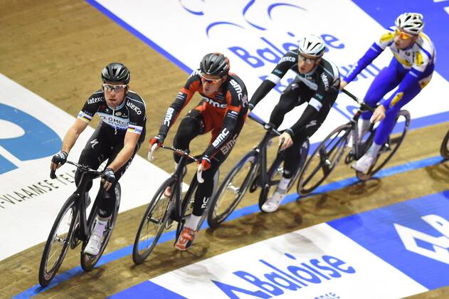 Cycling, track cycling, training for the 6-day race in Ghent