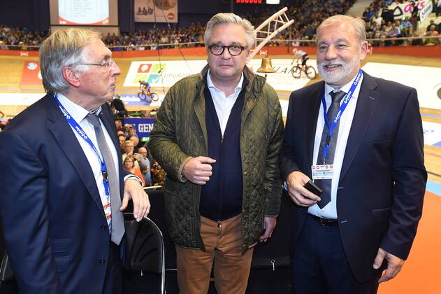Cycling, Ghent six-days, Prince Laurent of Belgium visits six-days in Ghent