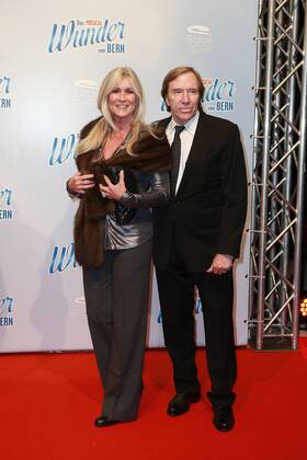 Sprtler at the premiere of the musical Das Wunder von Bern in Hamburg