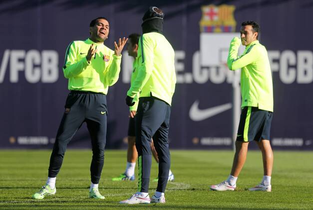 Fußball, Champions League, Training und Pk FC Barcelona