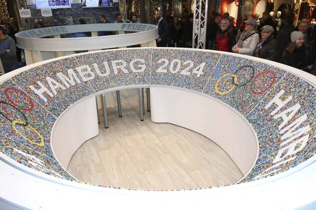 Press event on Hamburg's candidacy for the 2024 Summer Olympics