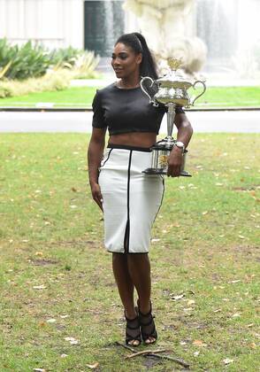 Tennis, Australian Open, Fotoshooting mit Siegerin Serena Williams
