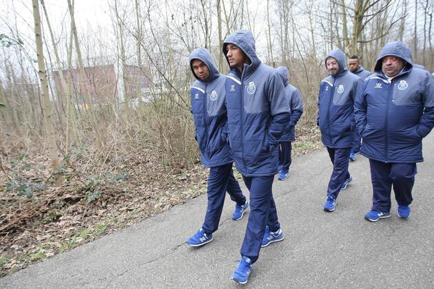 Fußball, Champions League, Morgenspaziergang FC Porto in Basel
