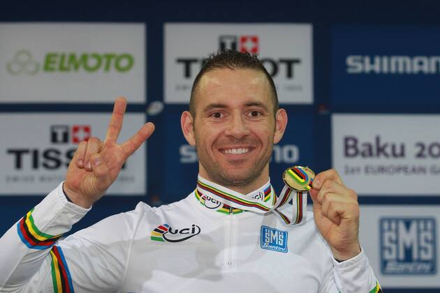 Track cycling world championships in Paris - Franciois Pervis wins gold in time trial