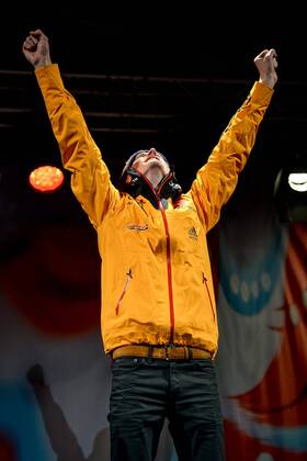 Nordische Ski WM in Falun, Siegerehrung, Gold für Severin Freund