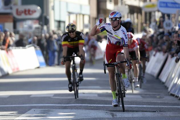 Cycling, Three Days of De Panne, Alexander Kristoff wins first stage
