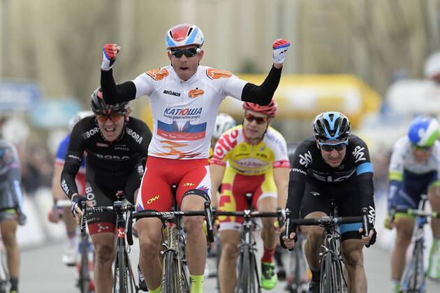 Cycling, Three Days of De Panne, Alexander Kristoff wins second stage