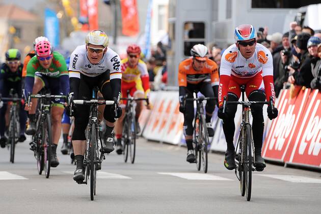 Cycling, Three Days of de Panne, photo finish Alexander Kristoff and Andre Greipel
