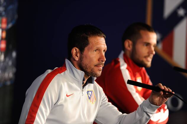 Fußball, Champions League, Pressekonferenz Atletico Madrid